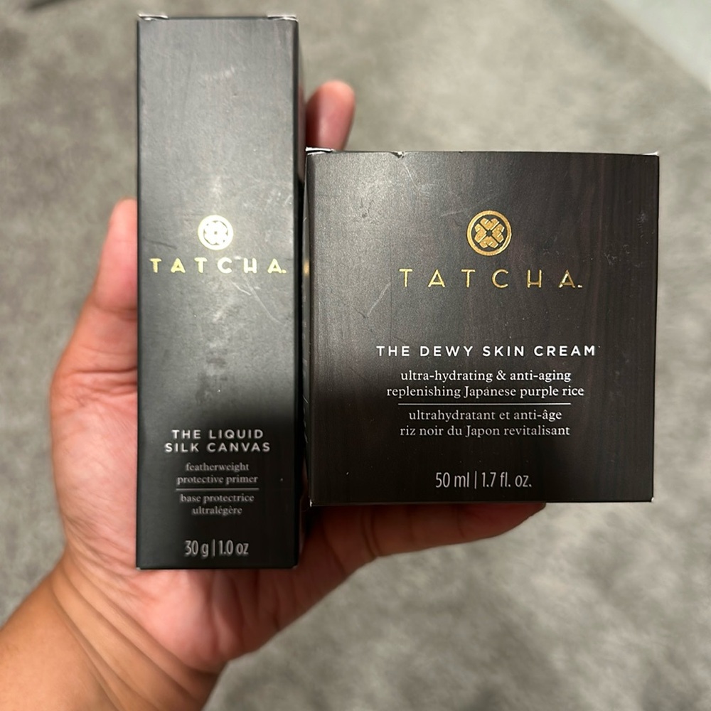 New Tatcha Bundle Silk Canvas Primer and Dewy Moisturizer